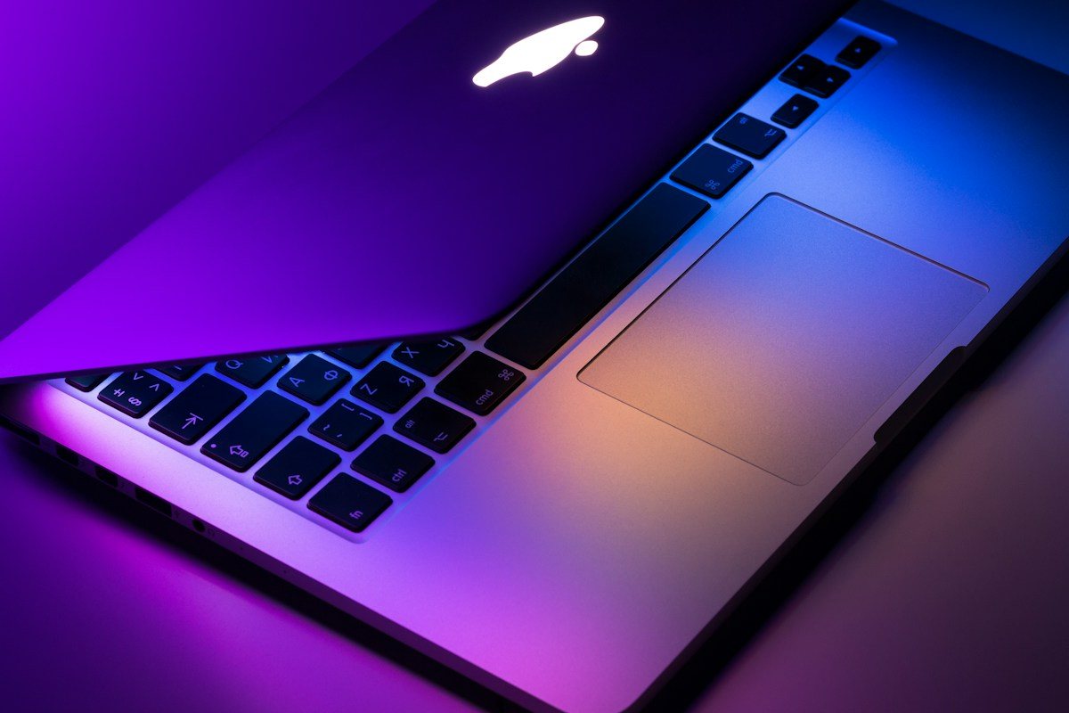 Business laptop on an office desk